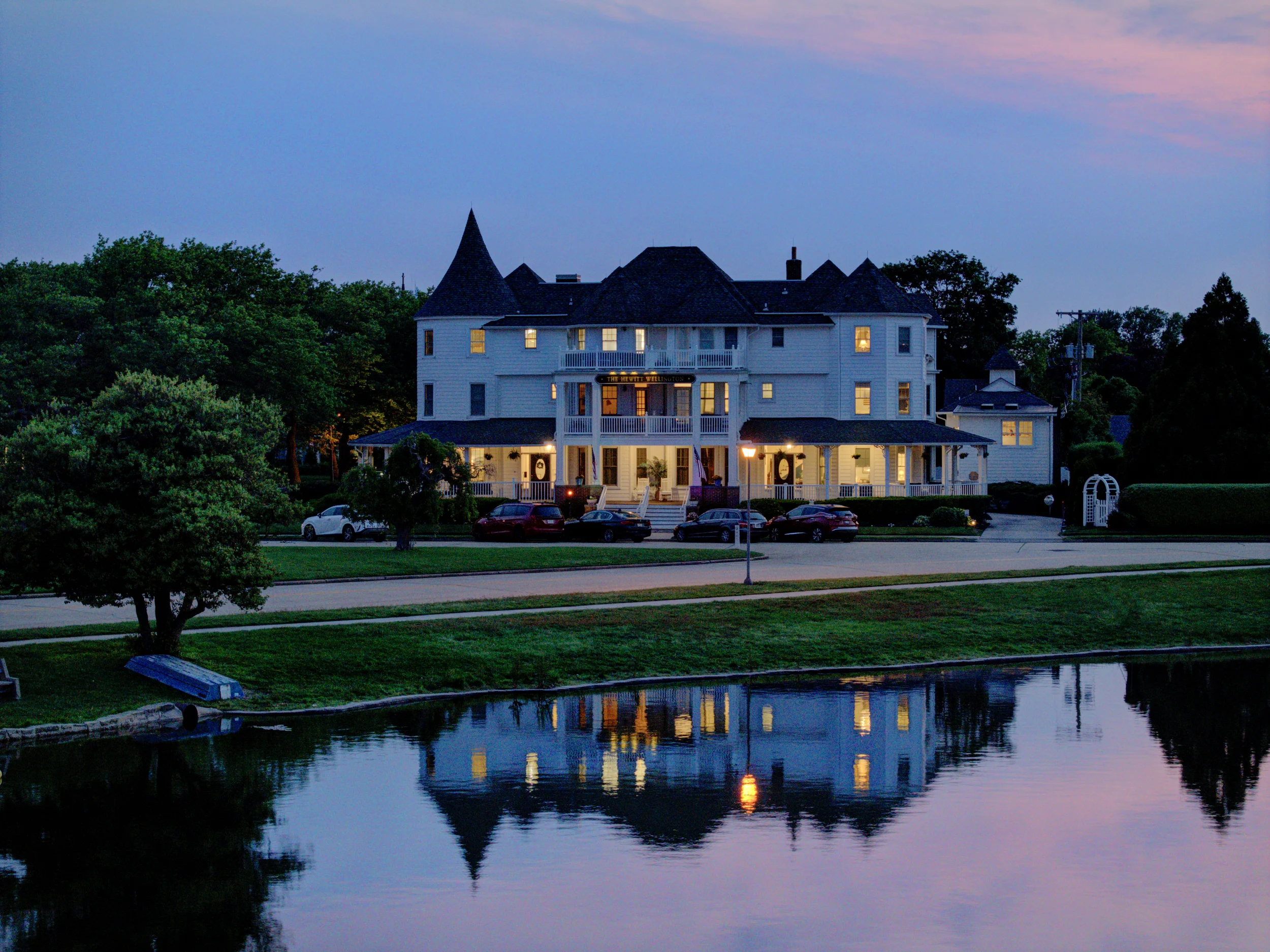 Evening Exterior of Hotel